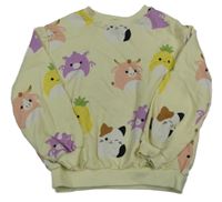 Žltá mikina s obrázkami H&M