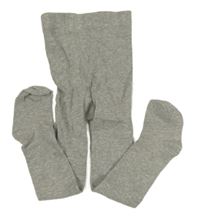 Světlešedé punčocháče H&M