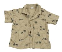 Béžová košile se zvířátky H&M