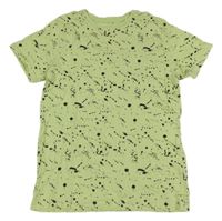 Světlezelené vzorované tričko Primark 