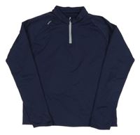 Tmavomodré termo triko Decathlon