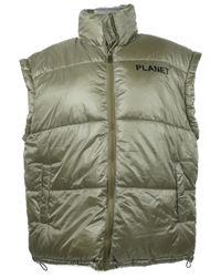 Dámska zlatá šušťáková prešívaná zateplená oversized vesta s nápisom Shein