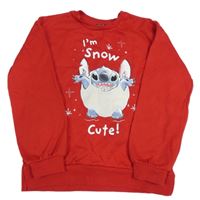 Červená mikina so Stitchem zn. Primark