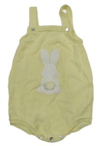 Citronové pletené na traké kraťasy so zajícem