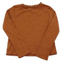 Hnedé úpletové tričko Next