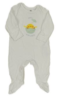 Biely overal s kuřátkem Bluezoo