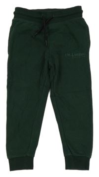 Tmavozelené tepláky s nápisem George