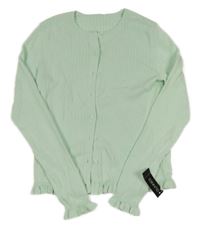 Nové - Mentolový rebrovaný prepínaci sveter Dunnes