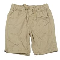 Béžové plátenné kraťasy Topolino