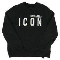 Černá mikina s nápisem 