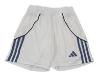 Bílé sportovní kraťasy s pruhy Adidas