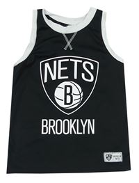Černo-bílý basketbalový dres s číslom