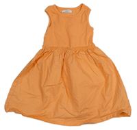Oranžové bavlněno/plátěné šaty Primark