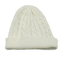Bílá pletená čepice 