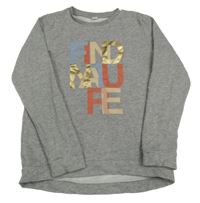 Sivá mikina s nápisom S. Oliver