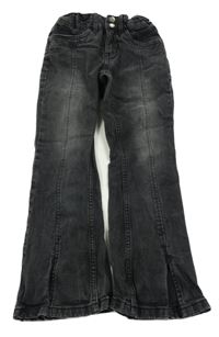 Tmavošedé flare rifle s rozparky 