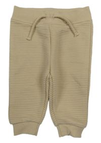 Béžové rebrované tepláky Primark