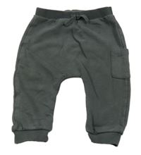 Sivé cuff tepláky s vreckom TU