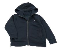 Tmavomodrá prepínaci mikina s kapucňou Next