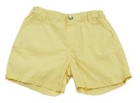 Žluté plátěné kraťasy H&M