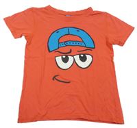 Červené tričko s potlačou Dopodopo