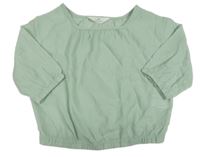 Zelenošedá crop blúzka H&M