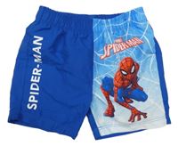 Tmavmodro-modré plážové kraťasy se Spider-manem Marvel