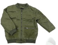 Khaki šusťáková jarní zateplená bunda River Island