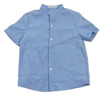 Modrá melírovaná košile SHEIN
