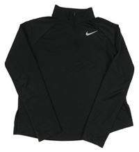 Černá funkční sportovní mikina s logem Nike
