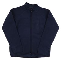 Tmavomodrá huňatá bunda St. Bernard