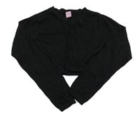 Černé propínací svetrové bolérko so trblietkami dopodopo