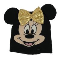 Černá pletená čepice s Minnie C&A