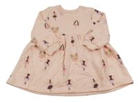 Broskvové teplákové teplákové šaty s vílami F&F