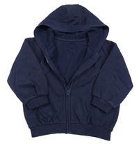 Tmavomodrá prepínaci oversize mikina s kapucňou George