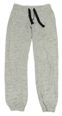 Bielo-sivo-čierne melírované tepláky Pepperts!