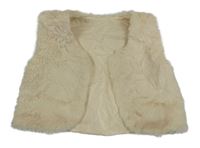 Smetanové kožešinové podšité bolérko Matalan