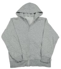 Sivá melírovaná prepínaci mikina s kapucňou H&M