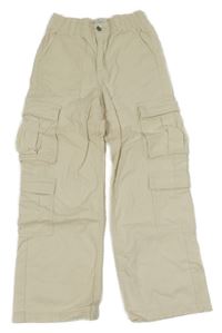 Smetanové cargo plátěné kalhoty PRIMARK
