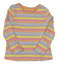 Barevné pruhované triko Tu