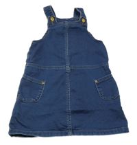 Tmavomodré teplákové rifľové šaty M&S