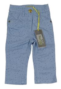 Nové - modré riflové kalhoty s hvězdičkami Tricky Tracks