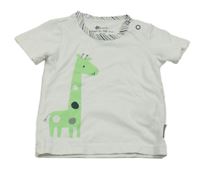 Bílé tričko se žirafou Sterntaler