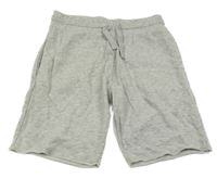 Sivé melírované teplákové kraťasy H&M