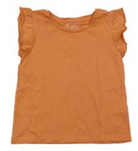 Oranžové tričko s volánky C&A