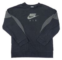 Černo-tmavošedá mikina s logem Nike