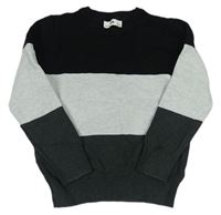 Sivo-čierny sveter C&A