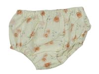 Krémové květované kalhotky na plenu Primark