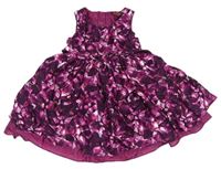 Fialové kvetované šaty Bluezoo