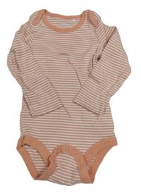 Starorůžovo-bílé pruhované body Lily & Dan